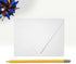 LUXPaper A2 Contour Flap Invitation Envelopes | 4 3/8" x 5 3/4" | White | 80lb. Text | 100% Recycled | 50 Qty...