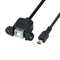 chenyang CY Mini USB 5pin Male to USB B Female Panel Mount Type Cable 20cm with Screws...