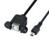 chenyang CY Mini USB 5pin Male to USB B Female Panel Mount Type Cable 20cm with Screws...