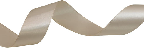 Champagne Satin Ribbon 1.5 Inch, 50 Yards (2 Rolls) - Polyester, Floral Pattern - Wedding, Gift Wrapping, Decorative Ribbon...