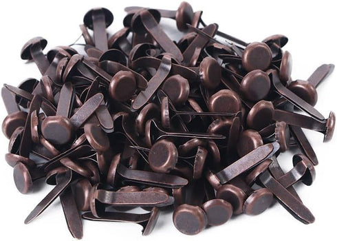 100 Pcs Copper Mini Brad Fasteners Round Paper Fasteners Brads Craft and Scrapbooking Brads for Paper Craft DIY Stamping Scrapbooking...