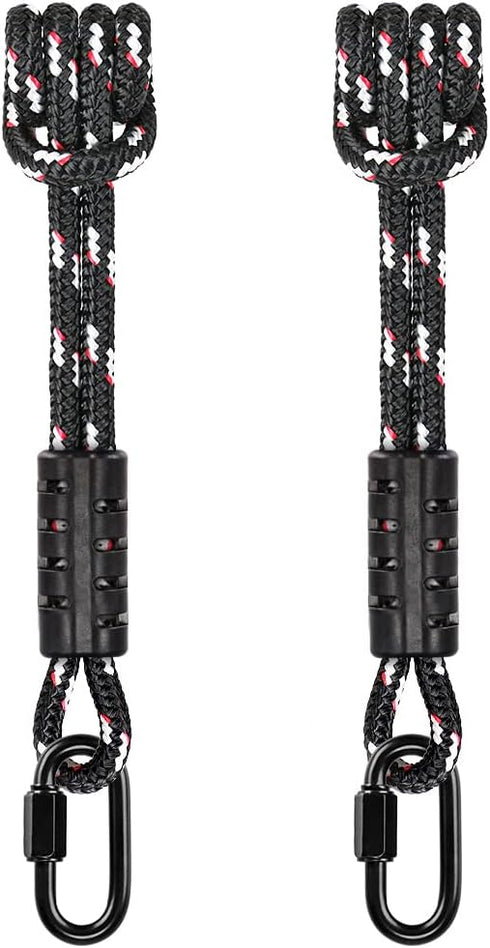 BeneLabel Poseidon Series Sewn Prusik Loops Ropes, Safety, 19", Diameter 2/5", 2 Pack, Black...