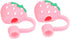 Pink Cute Strawberries Cartoon Straw Silicone Straw Plug, Straws Decorative Cap Staw Tips Bottle Accessories?Drinking Straw Dispensers?Kitchen Ute...