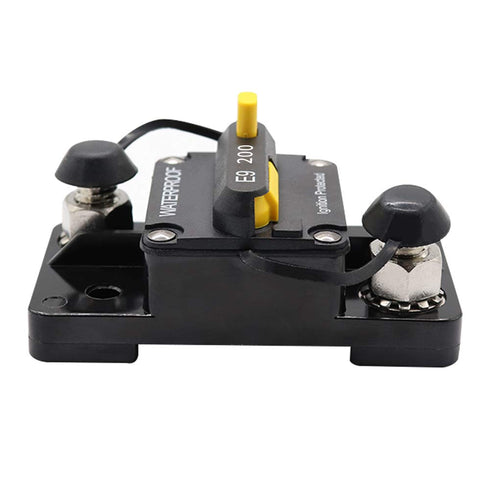 200 Amp Circuit Breaker 12V-48V DC Beaker 3/8 Stud Boat Solar Project Motorhome RV Trailer Automotive Camper Battery Trolling Motor Manual Trip Sw...