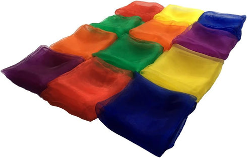AIVIAI Dance Scarves Music Scarves for Children Movement and Juggling 12pcs...