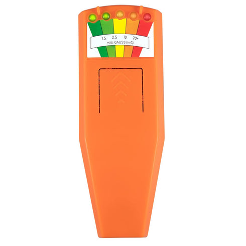 5 LED EMF Meter Magnetic Field Detector Ghost Hunting Paranormal Equipment Tester Counter (Orange)...