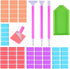 Diamond Painting Accessories & Art Tool Supplies-60PCS Colorful Diamond Painting Glue Clay-DIY Drilling Mud Embroidery Wax Tacky Kit-Glue Dot Clay...