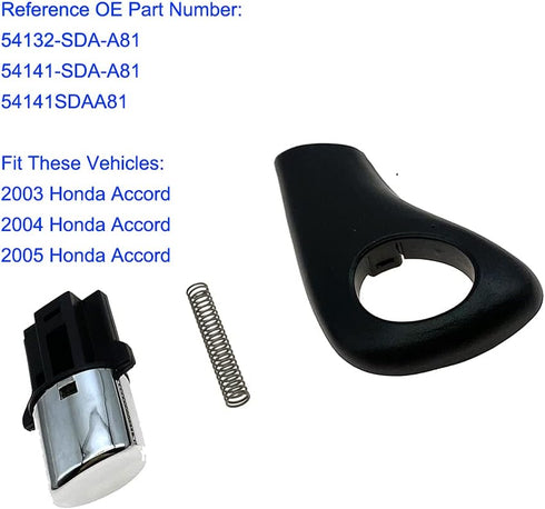 Shift Shifter Button Knob Repair Kit with Spring for Honda Accord Replace 54132-SDA-A81 54141-SDA-A81 54141SDAA81...