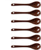 6 pcs Porcelain Egg Spoons Tea Spoon Ceramic Spoons 4.7 inch Coffee Dessert Yogurt Tea Milky Brown...