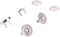 Mini Skater Magnetic Button Clasp Snaps - Closure Purses, Handbag Clothes Sewing Craft, 6-Pack (14mm, Silver)...