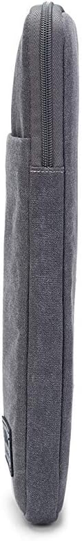 Kinmac 360 Degree Protective Grey Color Canvas Vertical Style Waterproof Laptop Sleeve with Pocket for 15.6 inch to 16 inch Laptop...