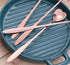 4 Pieces Heart Shaped Spoon Coffee Teaspoon 7 Inch Set Stainless Steel Long Handle Spoon Stir Bar Spoon Stirring Spoon Ice Cream Spoon Rose Gold...