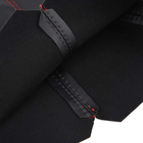 Shift Boot Car Gaiter Boot Cover Car Shift Knob Cover Universal Stitch/Black PVC Leather Manual Auto Shifter Shift Boot Cover Gear Stick Gaiter...