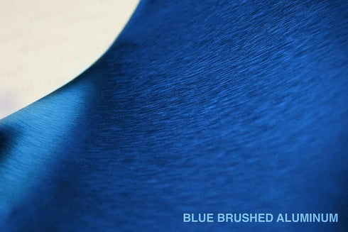 VViViD Metallic Blue Brushed Metal Vinyl Wrap Roll XPO Air Release Technology (1ft x 5ft)...