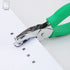 MIAO JIN 2Pcs 1/4" Triangle and 1/6" Square Handheld Metal Hole Punch for DIY Craft Paper Scrapbook Puncher Small Shaped Hand Tool with Grip (Tria...