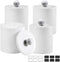 SheeChung Plastic Acrylic Bathroom Vanity Countertop Canister Jars with Storage Lid, Apothecary Jars Qtip Holder Makeup Organizer for Cotton Balls...
