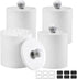 SheeChung Plastic Acrylic Bathroom Vanity Countertop Canister Jars with Storage Lid, Apothecary Jars Qtip Holder Makeup Organizer for Cotton Balls...