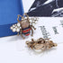 Acxico 2Pcs Vintage Simulated Rhinestone Pearl Bee Pin Brooch Antique Pin Women Brooches Pin Honeybee Costume Jewelry Creative Gifts...