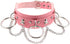 COLORFUL BLING Punk Gothic Hiphop Fashion Leather Choker O-ring Chain Collar Adjustable Heart Circle Necklace for Women Girls...