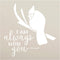 I Am Always with You with Cardinal Stencil by StudioR12 - Select Size - USA Made - Craft DIY Saying for Loved One Home Decor | Paint Wood Sign | R...