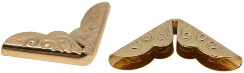 50pcs Scrapbooking Photo Mounting Corners Book Albums Menus Notebook Folder File Corner Protectors(C086 Brass)...