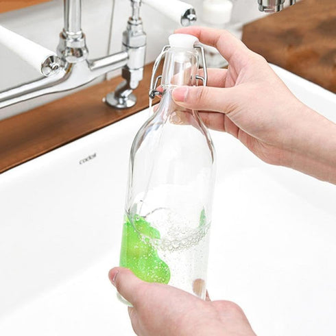 Magic Beans Bottle Cleaner, Bottle Cleaning Sponge, Beans-Shaped Bottle Cleaning Sponge, Reuseable Bottle Cleaning Sponge, Heat Resistance Bottle ...