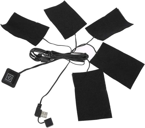 Electric Heating Pad, 5V Electric Cloth Heater, USB Electric Film Heater Pads Heating , Washable Cushion Clothing Fever Tablets for Neck, Back, Ab...