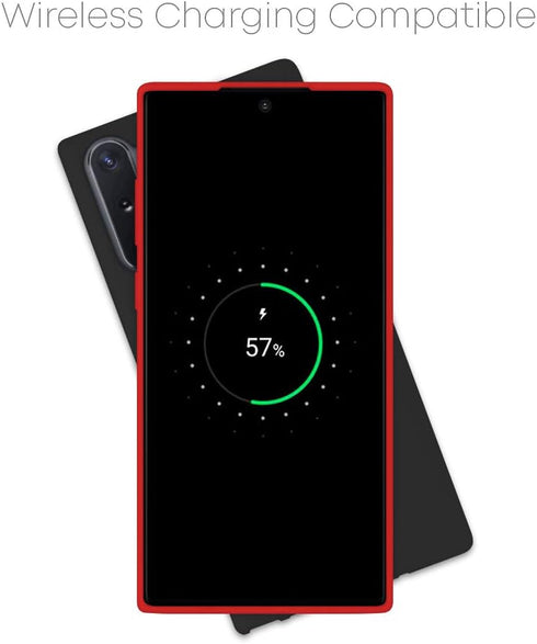 GOOSPERY Soft Feeling Jelly for Samsung Galaxy Note 10 Plus Case (2019) Silky Slim Bumper Cover (Red)...