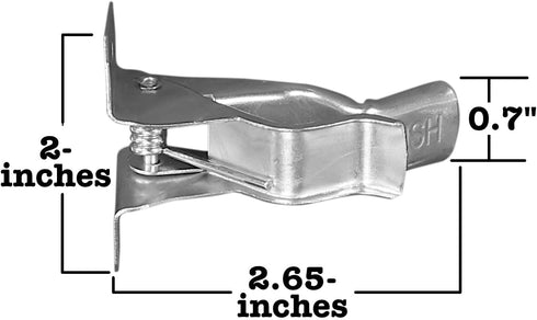 Harrier Wall-Mount Spring Clamps for Tools, Rakes and Brooms, 10-Pack...