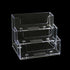 3 Tiers Acrylic Multiple Business Card Holder Business Card Display Stand Office Desktop Business Card Organizer Business Card Storage Rack Desk N...