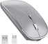 Wireless Mouse Chargeable Portable Silent Wireless Mouse USB and Type-C Dual Mode Wireless Mouse 3 adjustable DPI for Laptop, Mac, MacBook, Androi...
