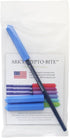 ARK's Krypto-Bite Pencil Topper Chewable Tubes - Made in The USA (3 Pack of Xtra Xtra Tough, Blue)...
