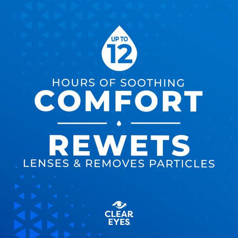 Clear Eyes Contact Lens Relief Soothing Eye Drops 0.50 oz (Pack of 3)...