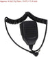 Handheld Speaker Mic,3.5mm Walkie Talkie Shoulder Speaker Microphone with PU Wire for/Yaesu,TwoWay Radio Mic Speaker for Police,Security Personnel...