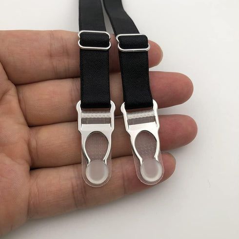 1/2" Suspender Clips Garters End buckle for making clothing Parts DIY/Replacement Accessories (Silver)...