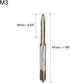 uxcell Metric Hand Taps M3 Thread 0.5 Pitch 3 Straight Flutes H2 Alloy Tool Steel Bottom & Taper Screw Tap Set Tapping Tools for Repairing 1 Pair...