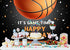 Ticuenicoa 5x3ft Basketball Themed Backdrop Happy Birthday Party Decorations for Teens Kids Game Time Background for Photography Newborn Baby Birt...