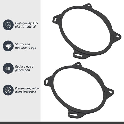 6x9 Inch Rear Deck Speaker Adapter Spacer Ring Fit for Camry 2002-2011 Corolla 2003-2013 Solara 2004-2009 Yaris Liftback 2007-2015 Yaris Sedan 200...