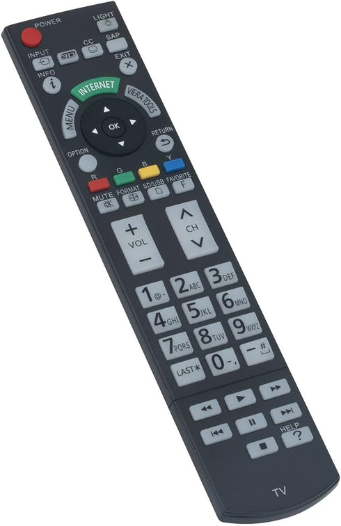 N2QAYB000703 Replace Remote Control fit for Panasonic TV Viera TC-P65GT50 TC-P50GT50 TC-P55GT50 TC-P60GT50 TC-P50ST50 TC-P55ST50 TC-P60ST50 TC-P65...