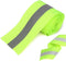 Sew on High Visibility Hi Vis Retro Reflective Fabric Tape (2" x 10 yds, Lime/Silver)...
