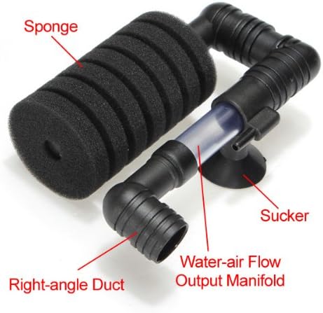 4X Bio Sponge Filter for Betta Fry Aquarium Fish Tank Up to 15 Gal...