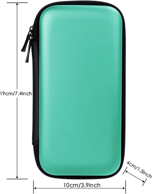 iMangoo Shockproof Travel Essentials Organizer Case, Small Accessories Hard Protective Pouch Electronics Purse for Women Men Zipper Tech Cord Cabl...