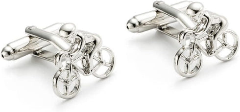 Bicycle Cufflinks for Men, Bicycle Bike Cufflinks, Cycling Cyclists Cuff Links, Racing Cyclist Shirt Tuxedo Cufflinks, Best Man Cufflinks, Silver ...