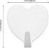 5PCS 40 * 45mm Stainless Steel Heart-Shaped Hook Heart Shaped Multifunctional Self Adhesive Door Hook Coat Hooks Wall Mounted Coat Rack Closet Hoo...