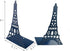 Winterworm Stylish Modern Paris Eiffel Tower Metal Decorative Bookend Book End Book Organizer for Library School Office Home Desk Study Gift(Blue)...