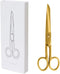 MultiBey Gold Scissors 7" Tailor Fabric Paper Cutting Tools Craft Scissors Shears Heavy Duty Copper Straight Recycled Home Office Scissors Cutter...