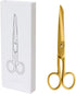 MultiBey Gold Scissors 7" Tailor Fabric Paper Cutting Tools Craft Scissors Shears Heavy Duty Copper Straight Recycled Home Office Scissors Cutter...