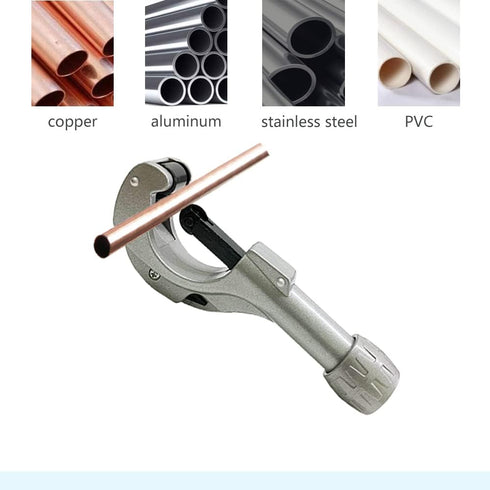 Tubing and Pipe Cutter 3/16 to 2 Inch (5-50mm) with Extra Blade for Thin Stainless Steel Tube, Brass - Copper Pipe Tubing Cutter Set for Plumbing...