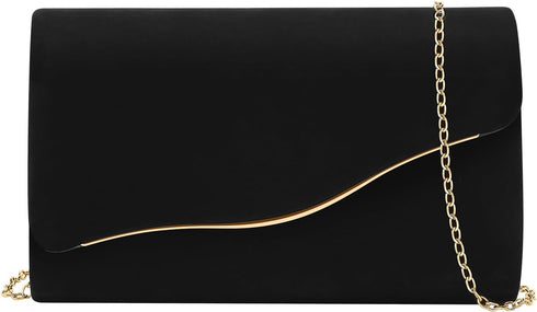 Clutch Purses for Women Evening Bag Clutch Formal Party Faux Suede Clutches Wedding Purses Cocktail Prom Clutches...