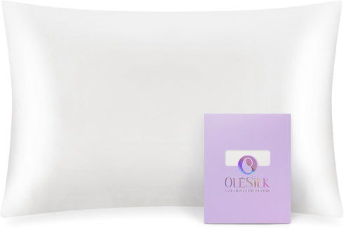 OLESILK Toddler 100% Mulberry Silk Pillowcase, Breathable Soft Smooth for Nursery Kids Night Sleeping, Silk Travel Pillow Cases with Hidden Zipper...